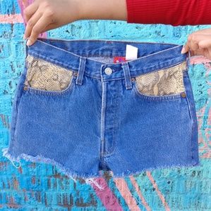 Vintage Levi's 501 Rattlesnake Daisy Dukes
